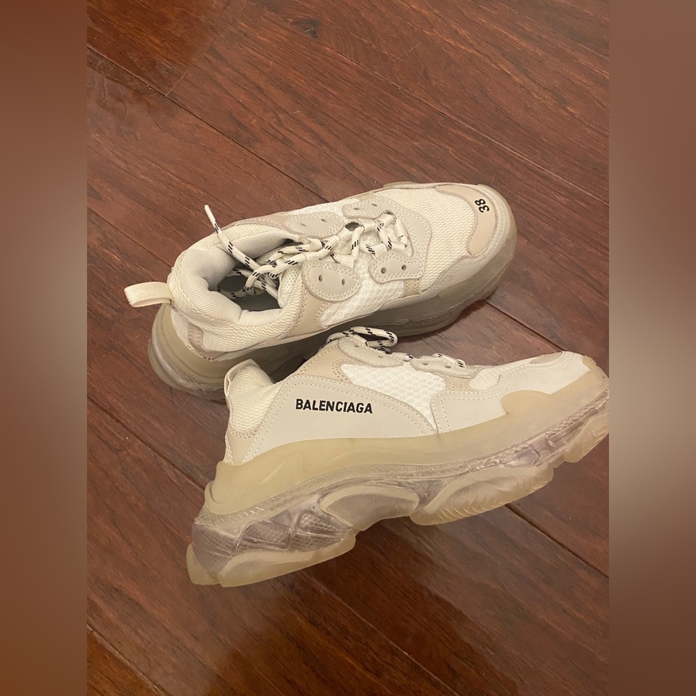 Balenciaga triple s clear sneakers w dust bag